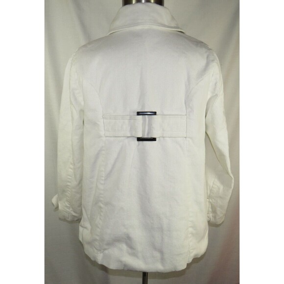 Lane Bryant White Corduroy Jacket Plus Size 14-16 - Picture 6 of 8